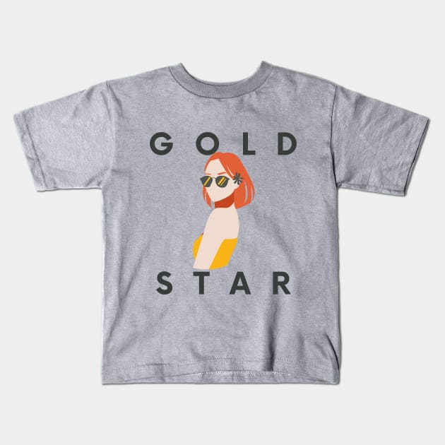 I am a gold star baby! Kids T-Shirt by ZigyWigy